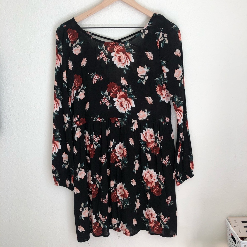 Chloe & Katie Floral Babydoll Dress